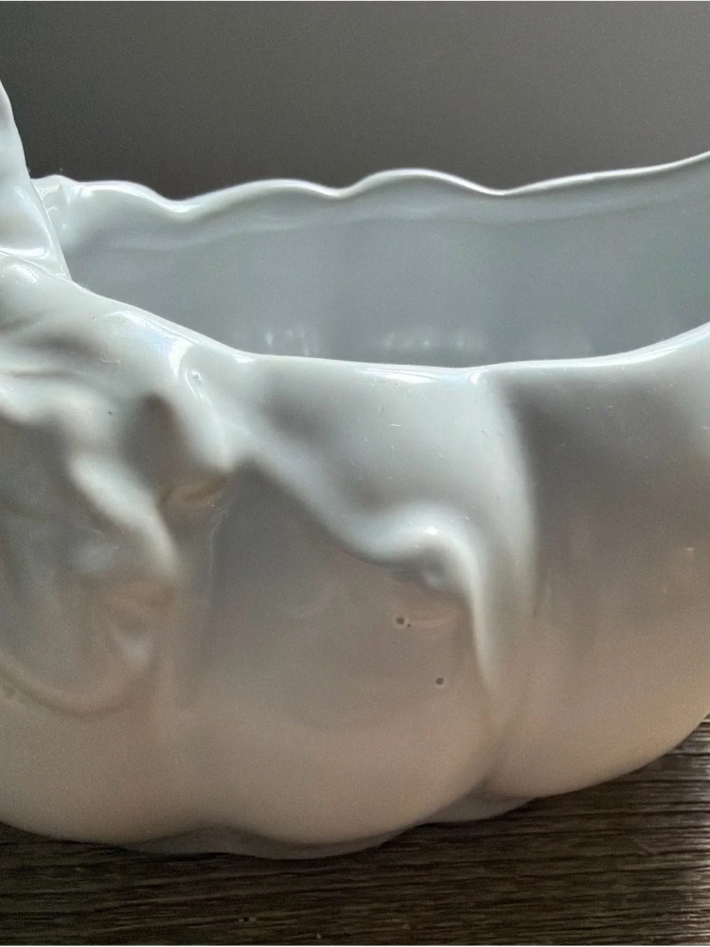 Williams Sonoma Figural Pumpkin Stoneware Gravy Boat